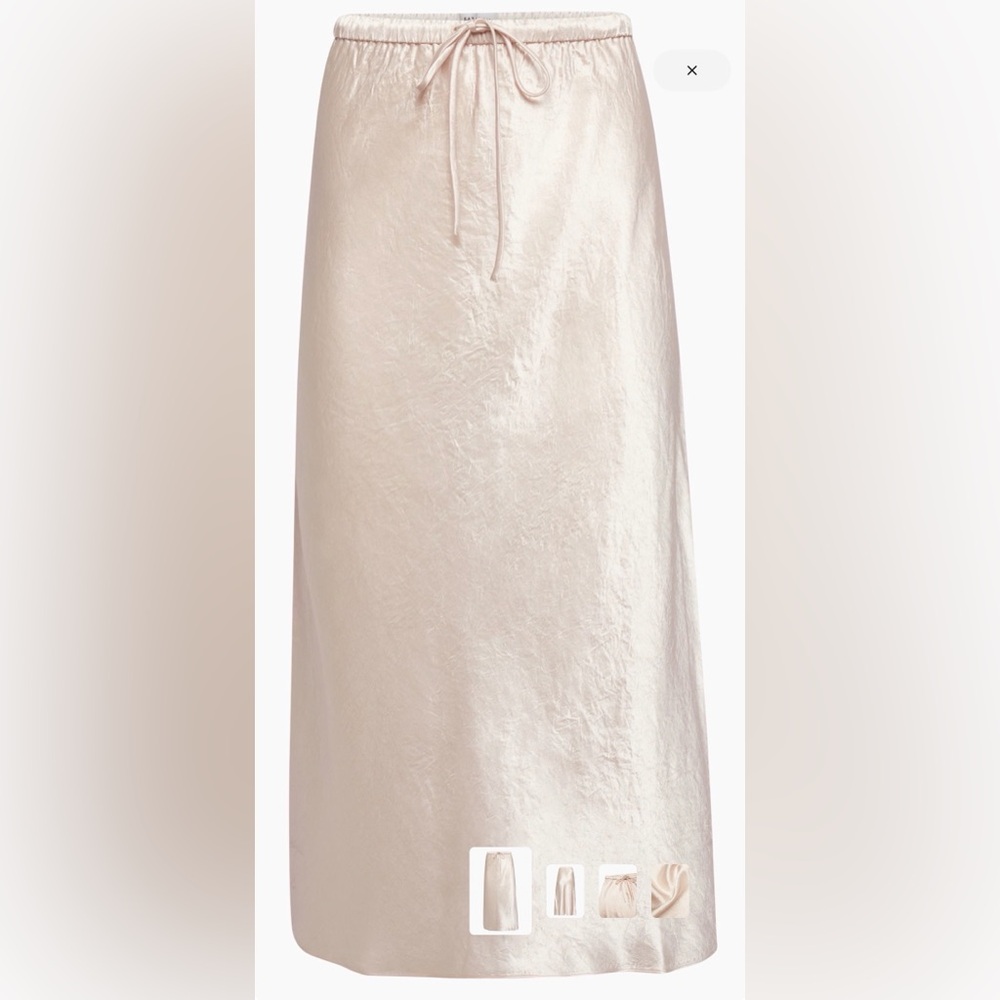 Babaton Artizia Skyscraper satin skirt